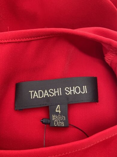 商品画像：tadashi shoji/半袖ワンピース/4/ポリエステル/RED/無地// 3