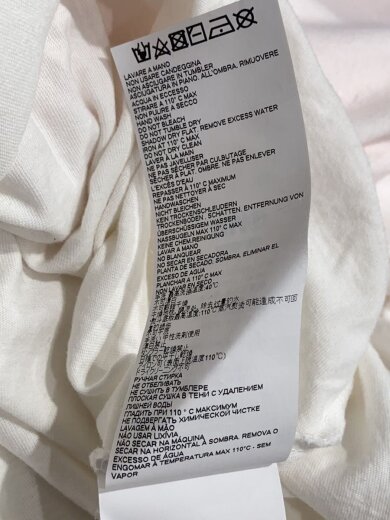 商品画像：Tシャツ/S/コットン/WHT/S52GC0113 S21058/襟ヨゴレ// 5