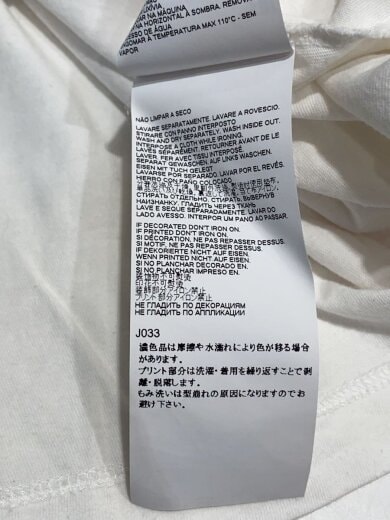 商品画像：Tシャツ/S/コットン/WHT/S52GC0113 S21058/襟ヨゴレ// 6