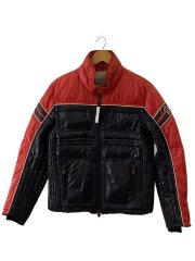 レーシングダウンジャケット/1/ポリエステル/RED/袖・内襟ヨゴレ