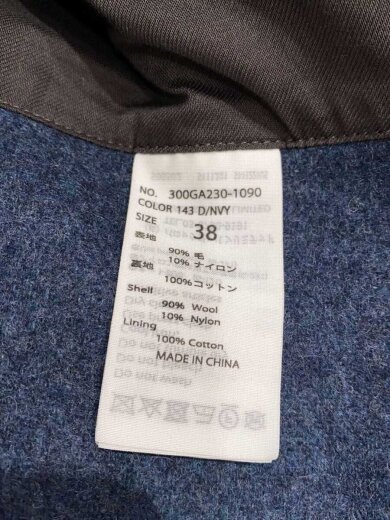 商品画像：WIDE BOX VEST/38/ウール/NVY/無地/300GA230-1090 4