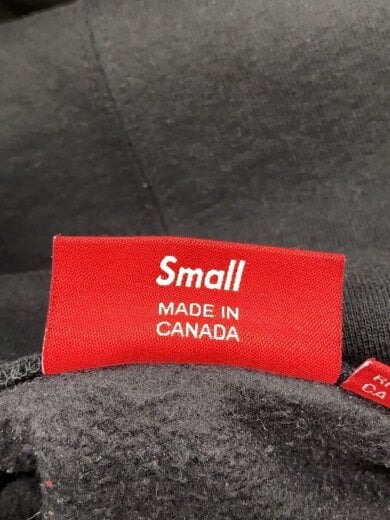 商品画像：24FW/S Logo Zip Up Hooded Sweatshir/S/コットン/BLK/フロント・袖汚れ 4