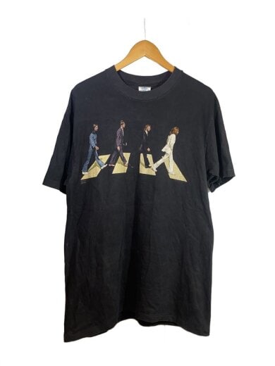 商品画像：90s/BEATLES/USA製Tシャツ/XL/コットン/BLK/色褪せ有り// 1