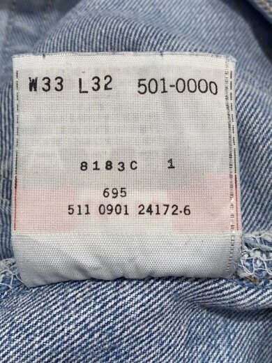 商品画像：90s/usa製/ボタン裏511//33/コットン/IDG/無地/501-0000 6