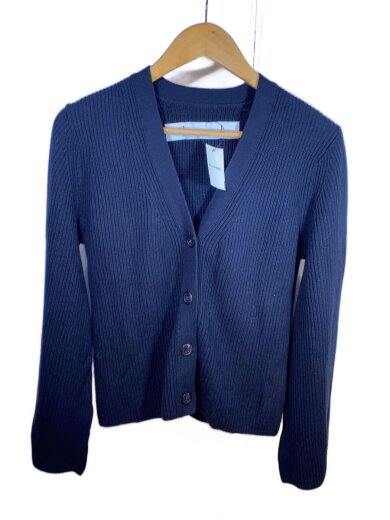 商品画像：カーディガン(薄手)/--/コットン/BLK/無地/6147-70-10003 1