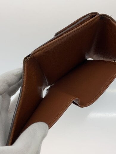 商品画像：ポルトモネビエ カルトクレディ/財布/レザー/BRW/レディース/角スレ/剥がれ有り 6