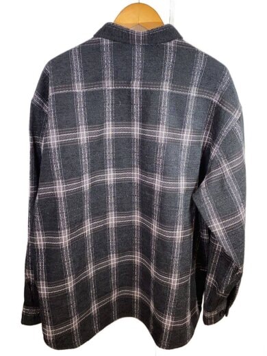 画像：X-LARGE25AW/URBAN PLAID L/S SHIRT/XL/ポリエステル/BLK/1012540140022