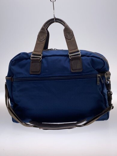 商品画像：ALPHA BRAVO/ブリーフケース/ポリエステル/NVY/レザー部分スレ/汚れ有 3