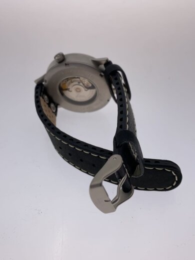 商品画像：Laco/パイロットウォッチ/自動巻腕時計/アナログ/レザー/BLK/BLK/SS 4