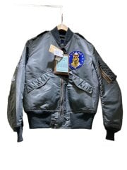 フライトジャケット/M/ナイロン/KHK/無地/BR15281