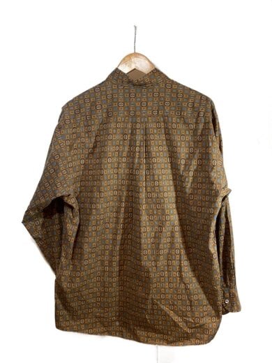 商品画像：長袖シャツ/3/コットン/BRW/総柄/3301-4009 2