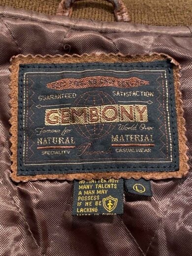 商品画像：スウェードボンバージャケット/L/スウェード/BRW/無地 3