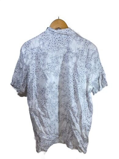 商品画像：アロハシャツ/L/コットン/WHT/総柄/シミ有 2