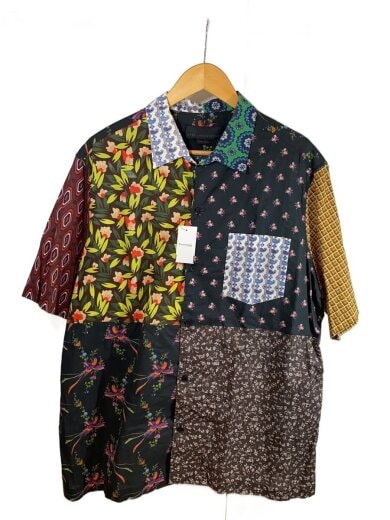 商品画像：半袖シャツ/--/コットン/マルチカラー/総柄/555516 SMN39 1
