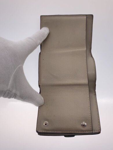 商品画像：3つ折り財布/レザー/GRN/レディース/角スレ/汚れ/剥がれ 4