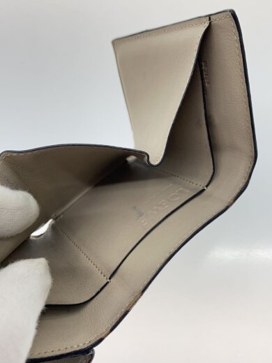 商品画像：3つ折り財布/レザー/GRN/レディース/角スレ/汚れ/剥がれ 6