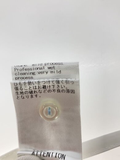 商品画像：レース襟ドロストテールブラウス/長袖ブラウス/M/コットン/WHT/無地/261-114-6028 6