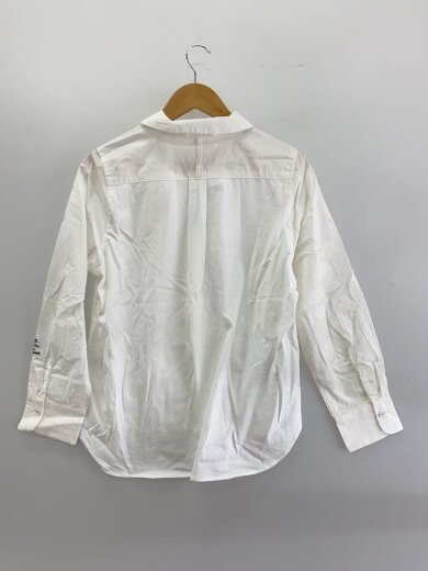 商品画像：misc Ronde後ろ天竺シャツ/長袖ブラウス/M/コットン/WHT/無地/261-504-6430 2