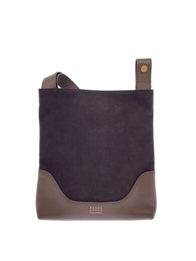 商品画像：F001SA-10周年ハンドルバッグ/BRW/無地 1