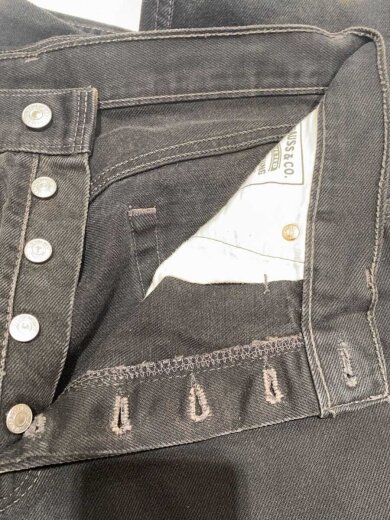 商品画像：90s/ブーツカットパンツ/ユーロ/34/デニム/BLK/517-0285 3