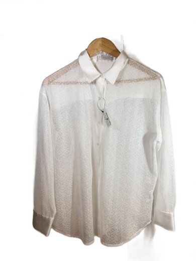 商品画像：長袖シャツ/FREE/ポリエステル/WHT/無地/JS064517MC 1