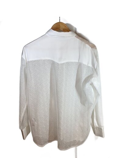 商品画像：長袖シャツ/FREE/ポリエステル/WHT/無地/JS064517MC 2