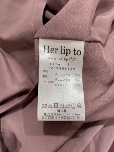 商品画像：長袖ワンピース/S/ポリエステル/PNK/無地/1214305149 4