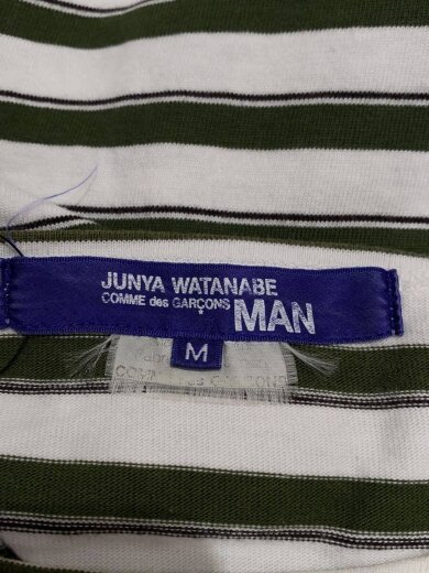 商品画像：長袖Tシャツ/M/コットン/WHT/ボーダー/WE-T005 3