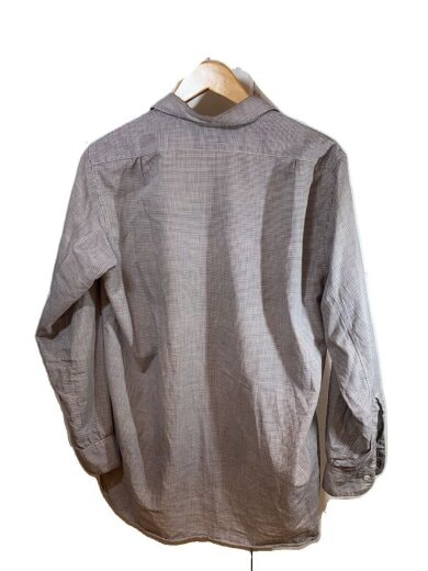 商品画像：50s/長袖シャツ/オープンカラー/襤褸/マチ付き/コットン/BLK/チェック// 2