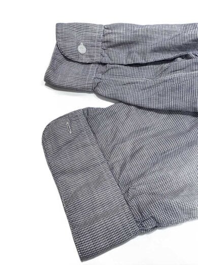 商品画像：50s/長袖シャツ/オープンカラー/襤褸/マチ付き/コットン/BLK/チェック// 4