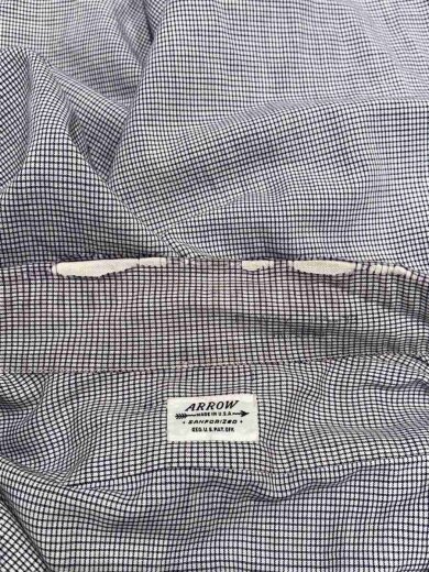 商品画像：50s/長袖シャツ/オープンカラー/襤褸/マチ付き/コットン/BLK/チェック// 5