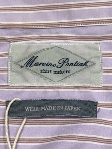 商品画像：Open Collar SH/one/コットン/PNK/ストライプ/MPSM-1903S 3