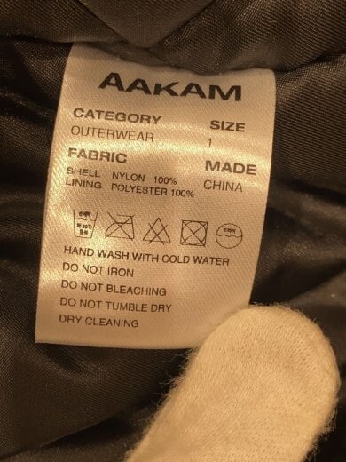 商品画像：AAKAM/High-Neck Bomber Jacket/1/ナイロン/BLK 4