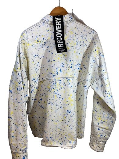 商品画像：19SS/PAINTED DENIM PROGRAM/M/コットン/WHT/総柄/汚れ/袖口ヨゴレ/シミ 2