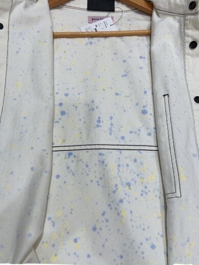 商品画像：19SS/PAINTED DENIM PROGRAM/M/コットン/WHT/総柄/汚れ/袖口ヨゴレ/シミ 3