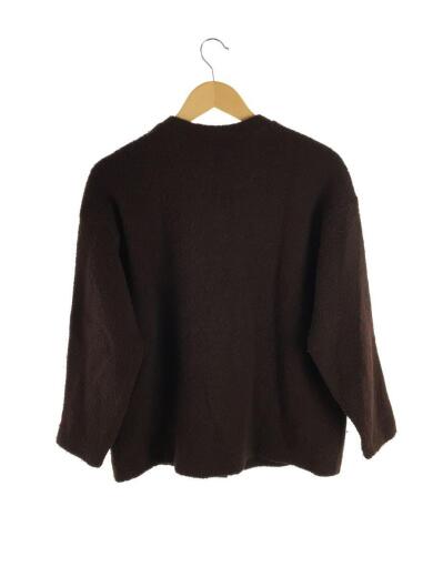 画像：休日と詩クルーネック/カーディガン(厚手)/ウール/BRW/TND-1332