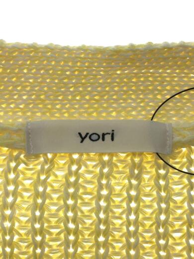 画像：yoriシャーベットカーディガン/FREE/コットン/YLW/無地/YR2231-040SP3