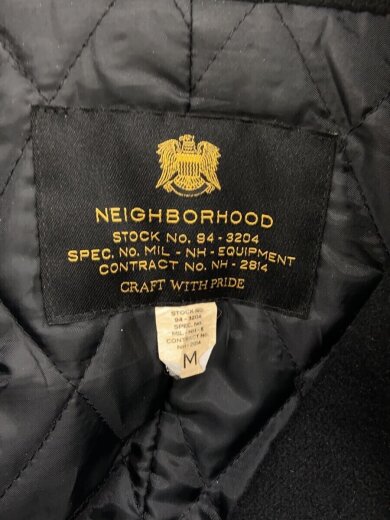 画像：NEIGHBORHOODピーコート/M/ウール/BLK/142AQNH-JKM05//3