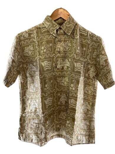 商品画像：ビキニタグ/アロハシャツ/XS/リネン/BEG/総柄 1