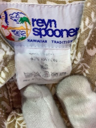 商品画像：ビキニタグ/アロハシャツ/XS/リネン/BEG/総柄 4