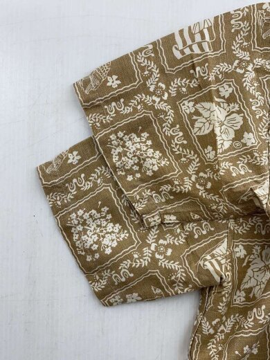 商品画像：ビキニタグ/アロハシャツ/XS/リネン/BEG/総柄 6