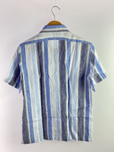 商品画像：REGENT FIT/半袖シャツ/S/リネン/BLU/ストライプ/100160377 2