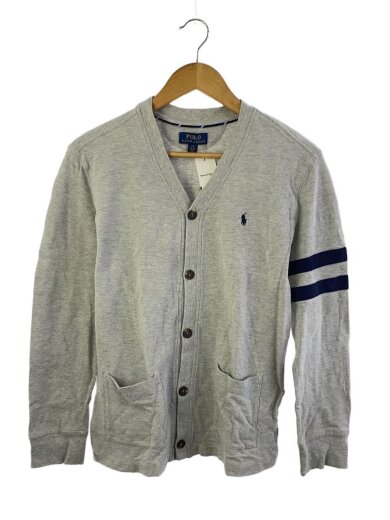 商品画像：ポニー刺繍/鹿ノ子/カーディガン(薄手)/L/コットン/GRY/323703444001 1