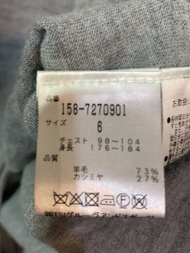 商品画像：ニット・セーター(薄手)/6/カシミア/GRY 4