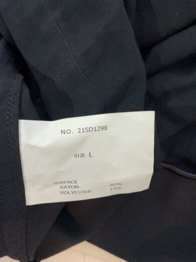 商品画像：長袖シャツ/L/レーヨン/BLK/21sd1298// 4