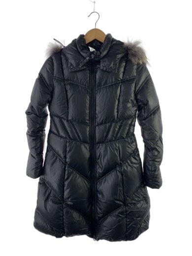 商品画像：ロングダウンジャケット/36/ナイロン/BLK 1