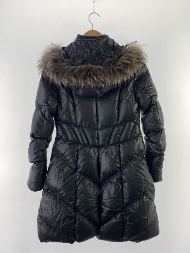 商品画像：ロングダウンジャケット/36/ナイロン/BLK 2