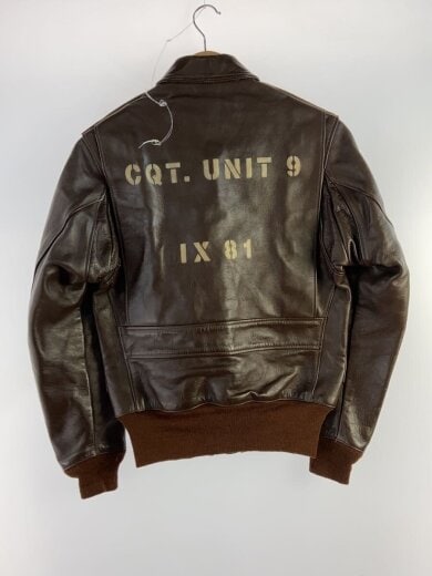 商品画像：GLENVIEW NAVAL AIR STATION/レザージャケット/34/レザー/BRW/AN-J-3 2