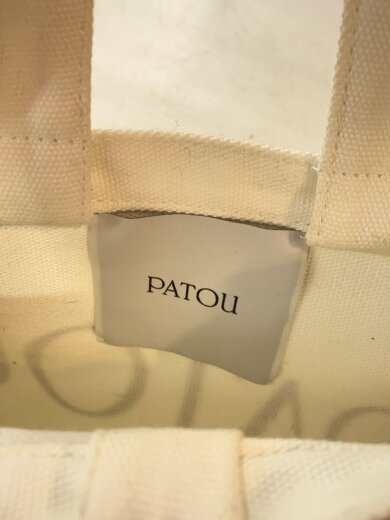 商品画像：コットンキャンバスロゴトート/スモール/2way/ホワイト/無地 5