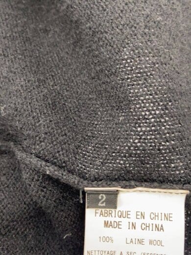 商品画像：トロンプルイユ/カーディガン(薄手)/2/ウール/BLK/YM-K16-191 4